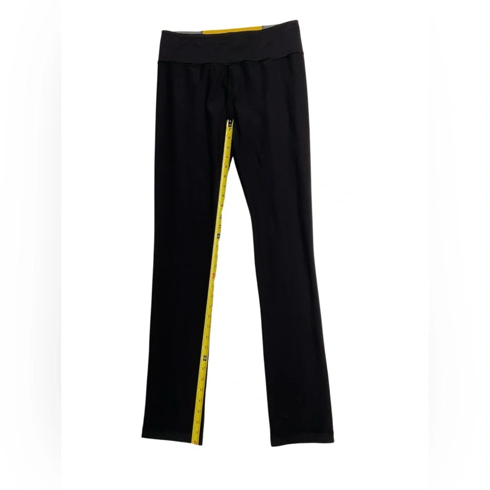 Lululemon Black‎ Yoga Leggings Size 8 Colorblock Waistband